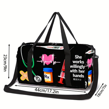 Carry On Luggage – Large Capacity, Adjustable Strap – detail view 3