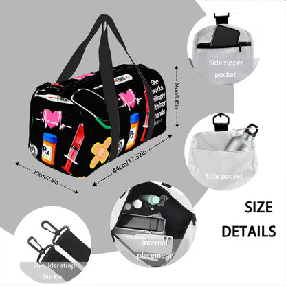 Carry On Luggage – Large Capacity, Adjustable Strap – detail view 8