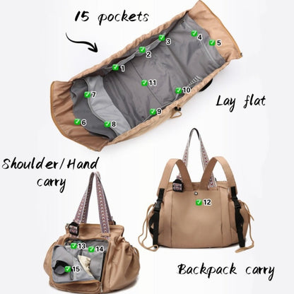 Carry On Luggage – Large Capacity, for Travel & Work – detail view 5
