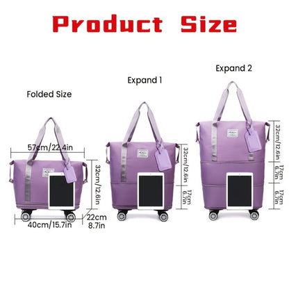 Carry On Luggage – Nylon, Expandable, Foldable, for Travel – detail view 5