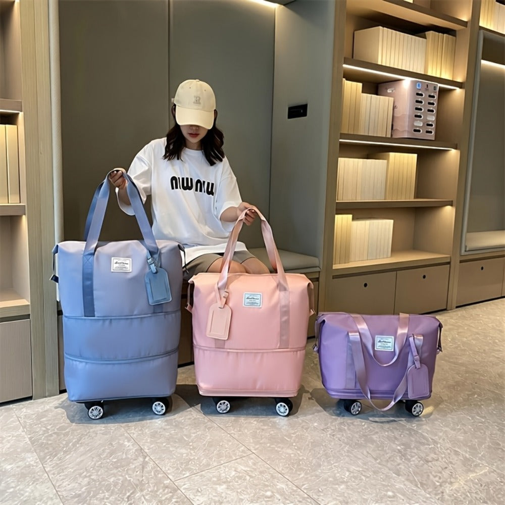 Carry On Luggage – Nylon, Expandable, Foldable, for Travel – front view