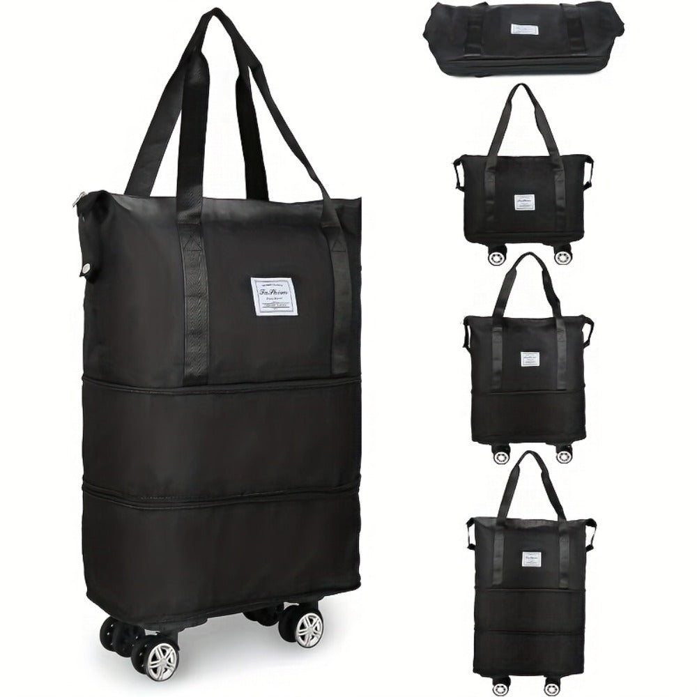 Carry On Luggage – Nylon, Foldable, Large Capacity, Lightweight – front view