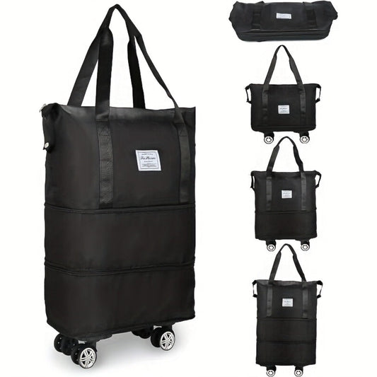 Carry On Luggage – Nylon, Foldable, Large Capacity, Lightweight – front view