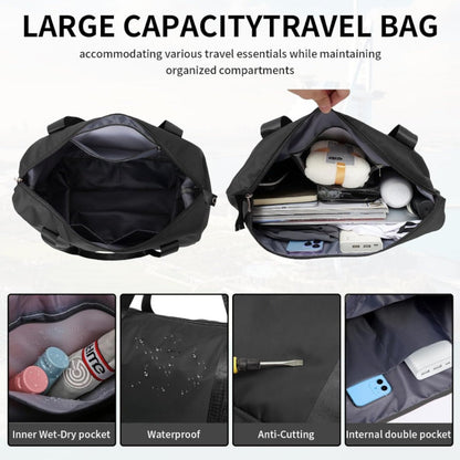 Carry On Luggage – Nylon, Foldable, Large Capacity, for Travel – detail view 8