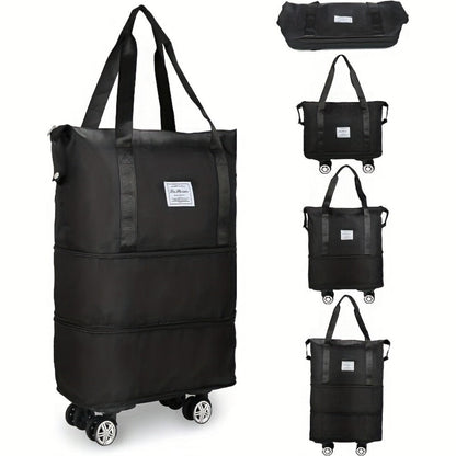Carry On Luggage – Nylon, Foldable, Large Capacity, for Travel – front view