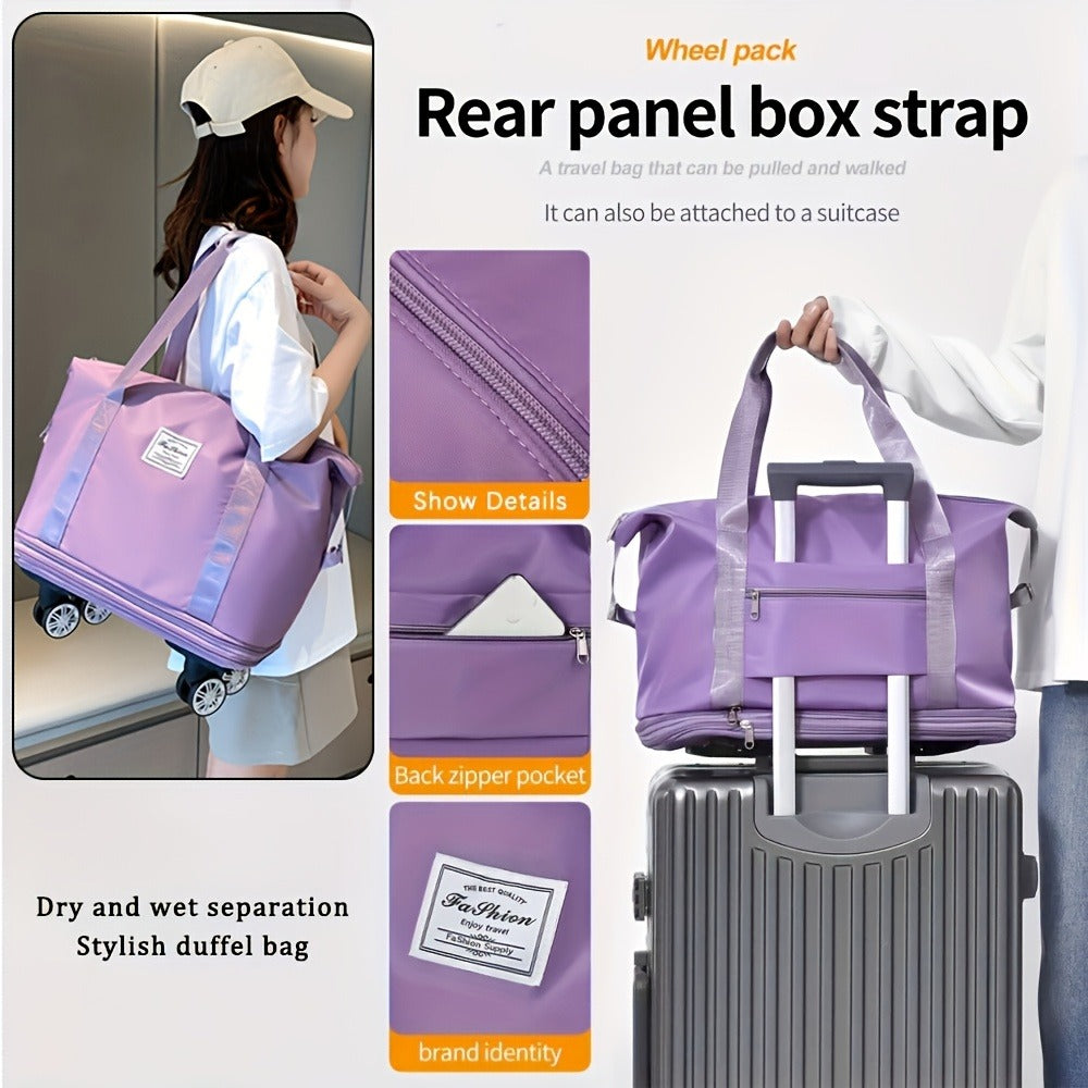 Carry On Luggage – Soft Shell, Expandable, Foldable, Spinner Wheels – detail view 5