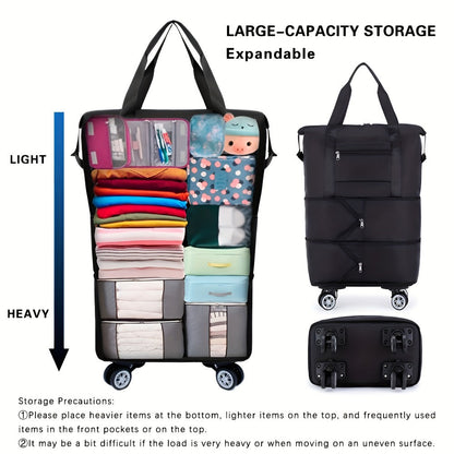 Carry On Luggage – Soft Shell, Expandable, Foldable, Spinner Wheels – detail view 8