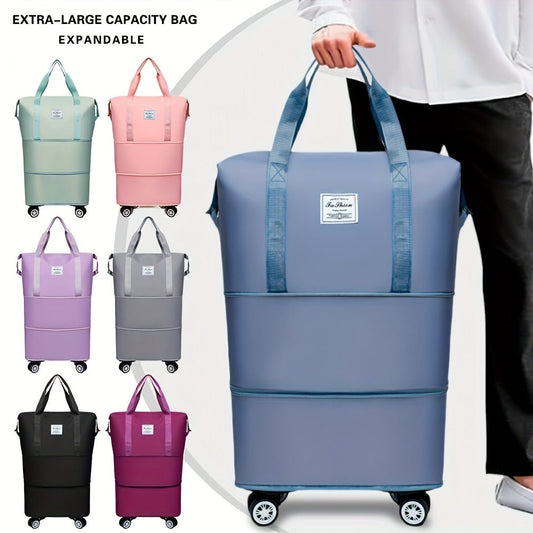 Carry On Luggage – Soft Shell, Expandable, Foldable, Spinner Wheels – front view