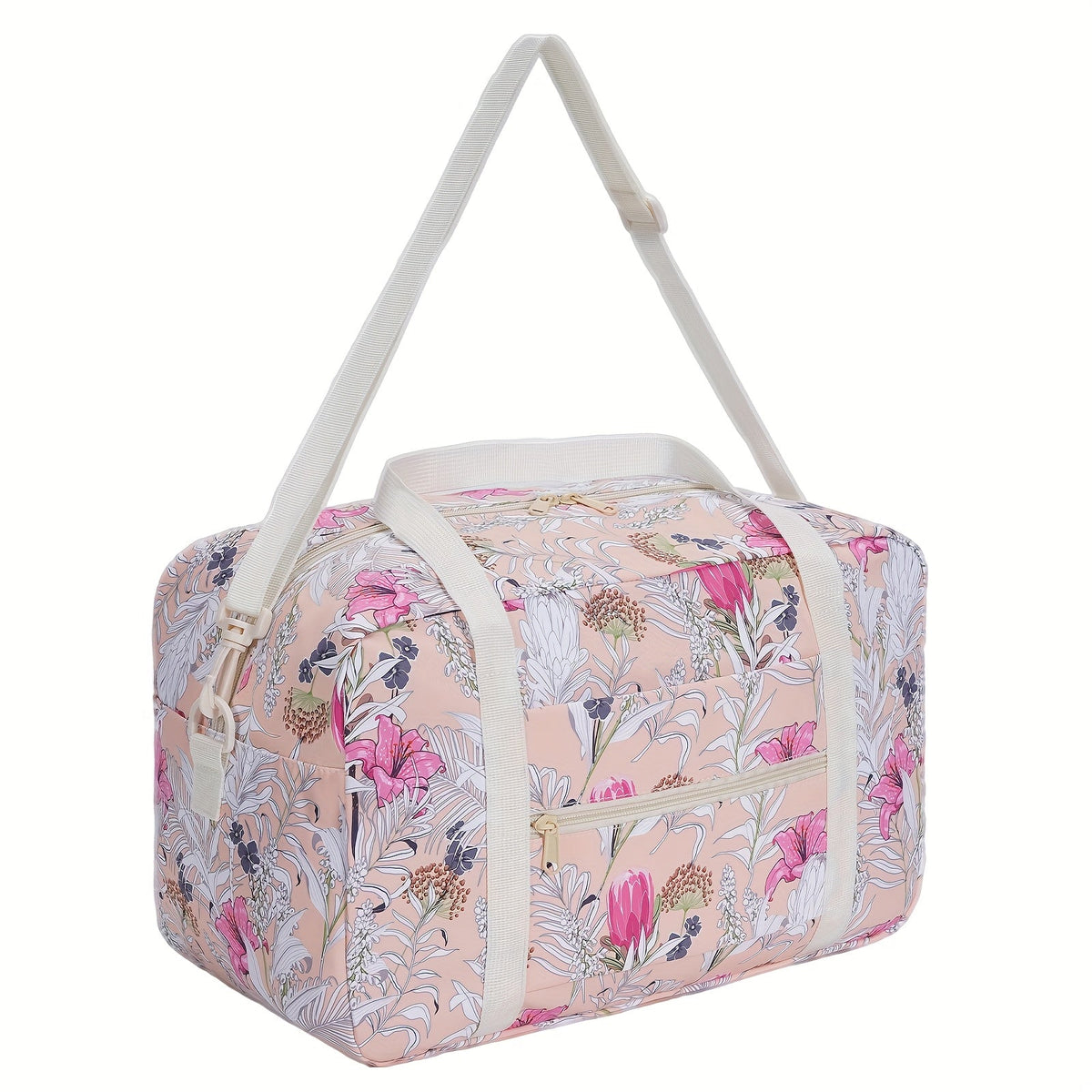 Carry On Luggage – for Travel, Floral Print Duffel Weekender Overnight – detail view 22