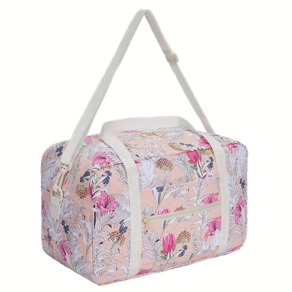 Carry On Luggage – for Travel, Floral Print Duffel Weekender Overnight – detail view 22