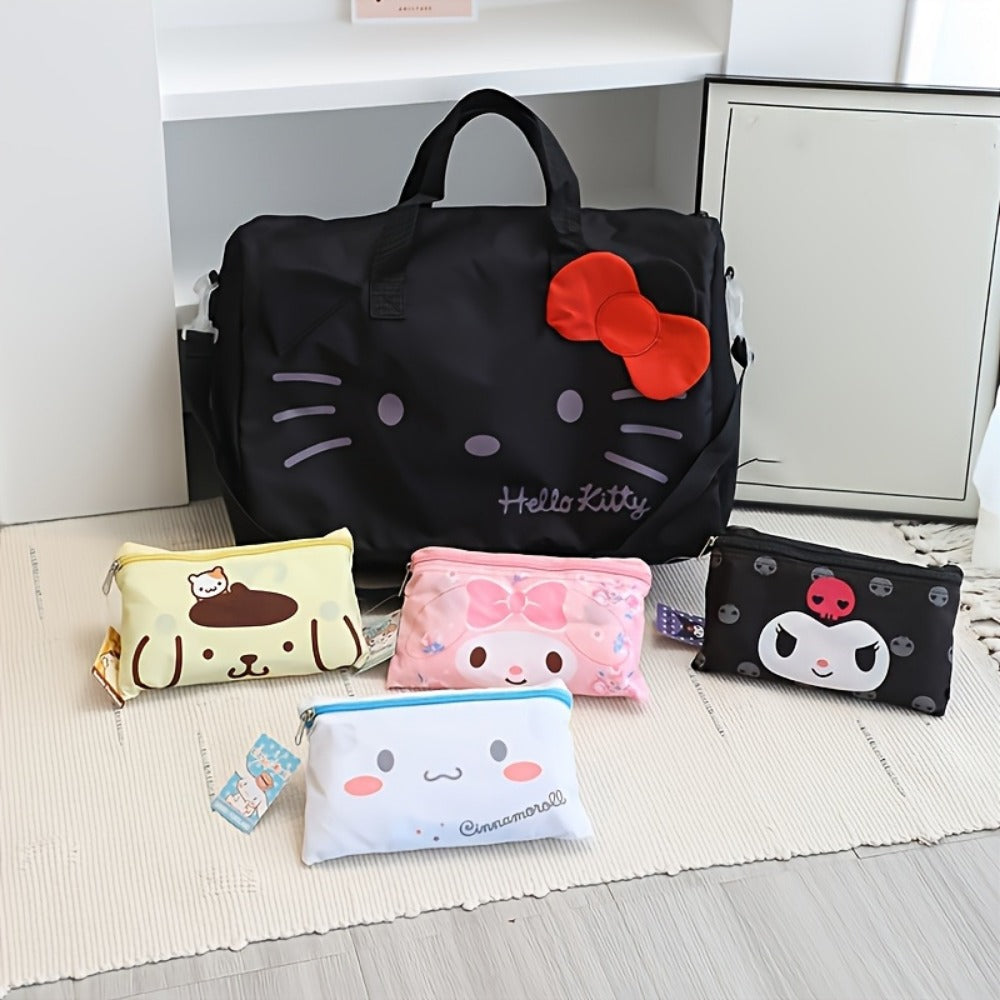Carry On Luggage – for Travel, Hello Kitty Duffel Shoe Compartment – detail view 8