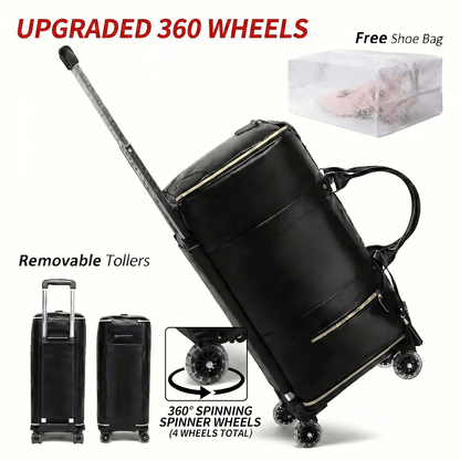 Carry On Luggage – for Travel, In Rolling Garment Suitcase Detachable – front view - product view 7