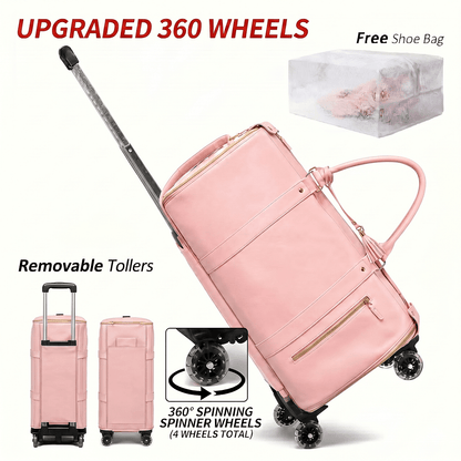 Carry On Luggage – for Travel, In Rolling Garment Suitcase Detachable – detail view 9
