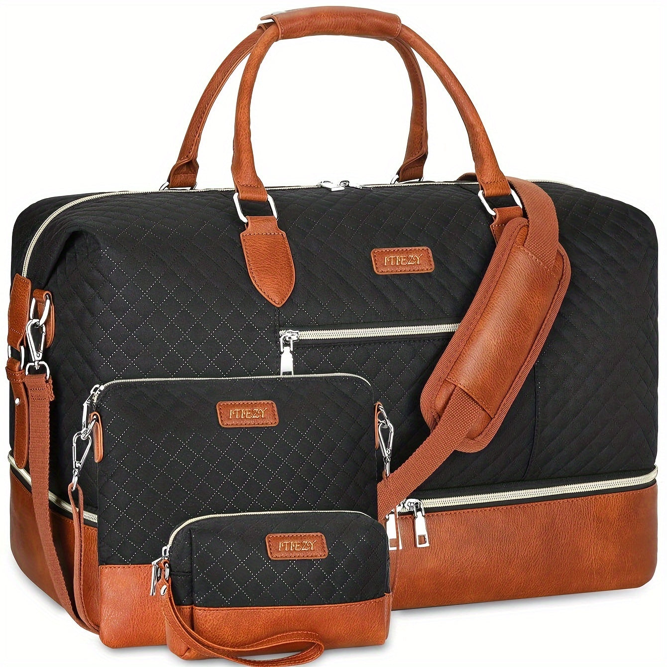 Carry On Luggage – for Travel, Large Weekender Shoe Compartment Duffel – detail view 16