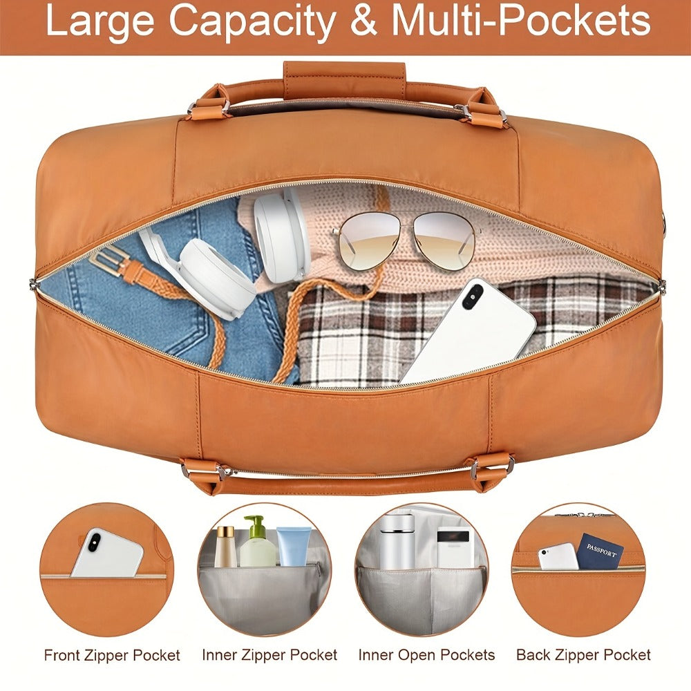 Carry On Luggage – for Travel, Large Weekender Shoe Compartment Duffel – detail view 9