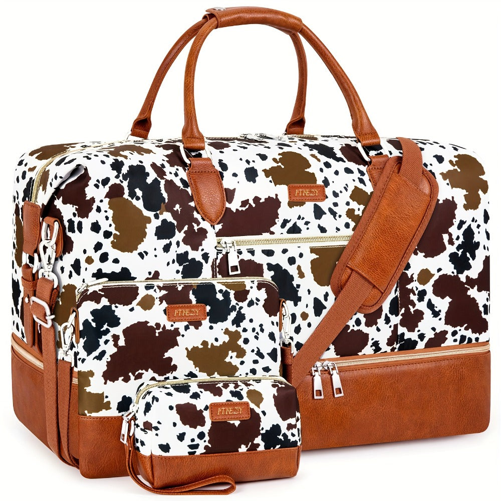 Carry On Luggage – for Travel, Large Weekender Shoe Compartment Duffel – front view