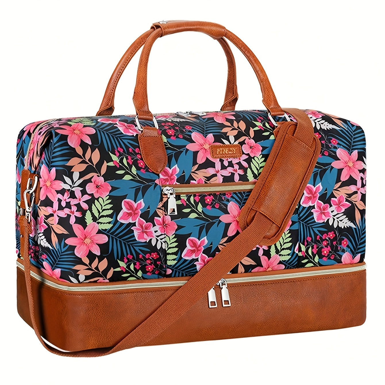 Carry On Luggage – for Travel, Patterned Weekender Shoe Compartment Large – front view - product view 11