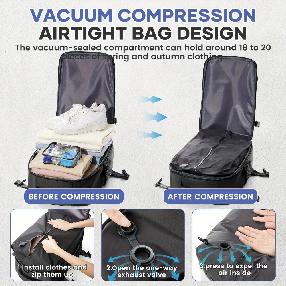 Carry On Luggage – for Travel, Vacuum Compression Air Pump Carry – detail view 8