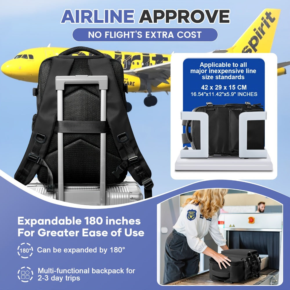 Carry On Luggage – for Travel, Vacuum Compression Air Pump Carry – detail view 10