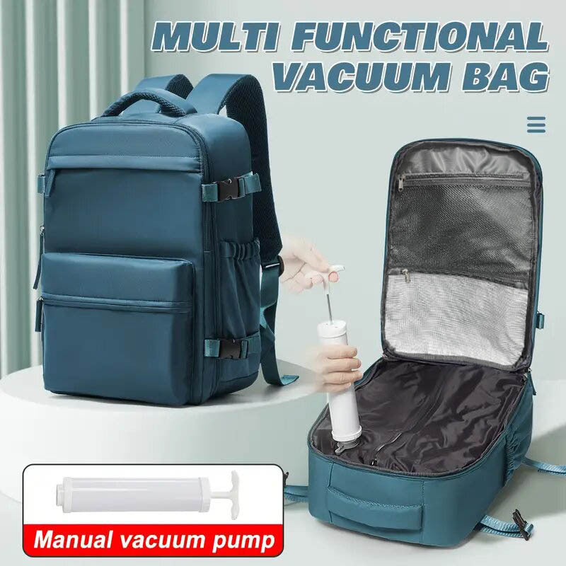 Carry On Luggage – for Travel, Vacuum Compression Air Pump Carry – alternate view