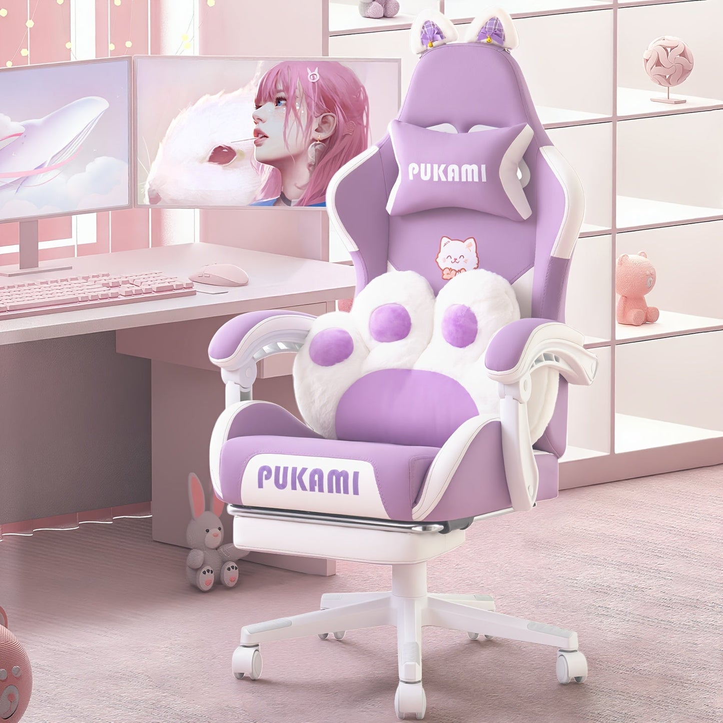 Gaming Chair shown in the Purple option