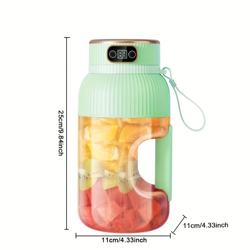 33.8-Ounce Portable Blender and Juicer with Top Digital Display in N99, Cyan or White Options