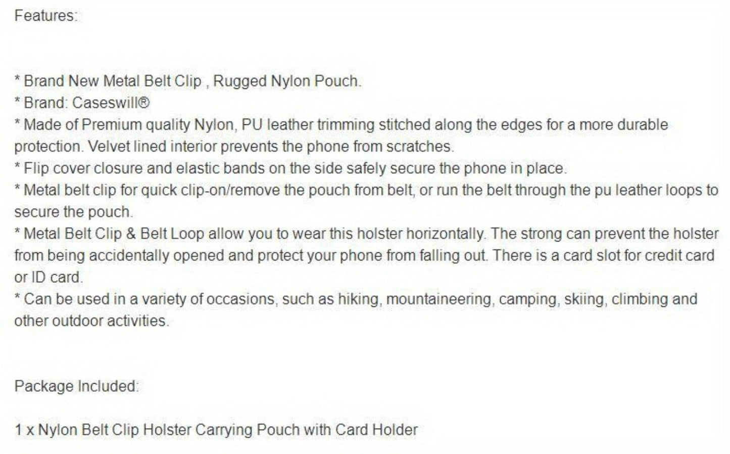 Phone Case Rotating Belt Clip Holster with Card Slot and Snap Closure for iPhone 16E and iPhone 17 Series