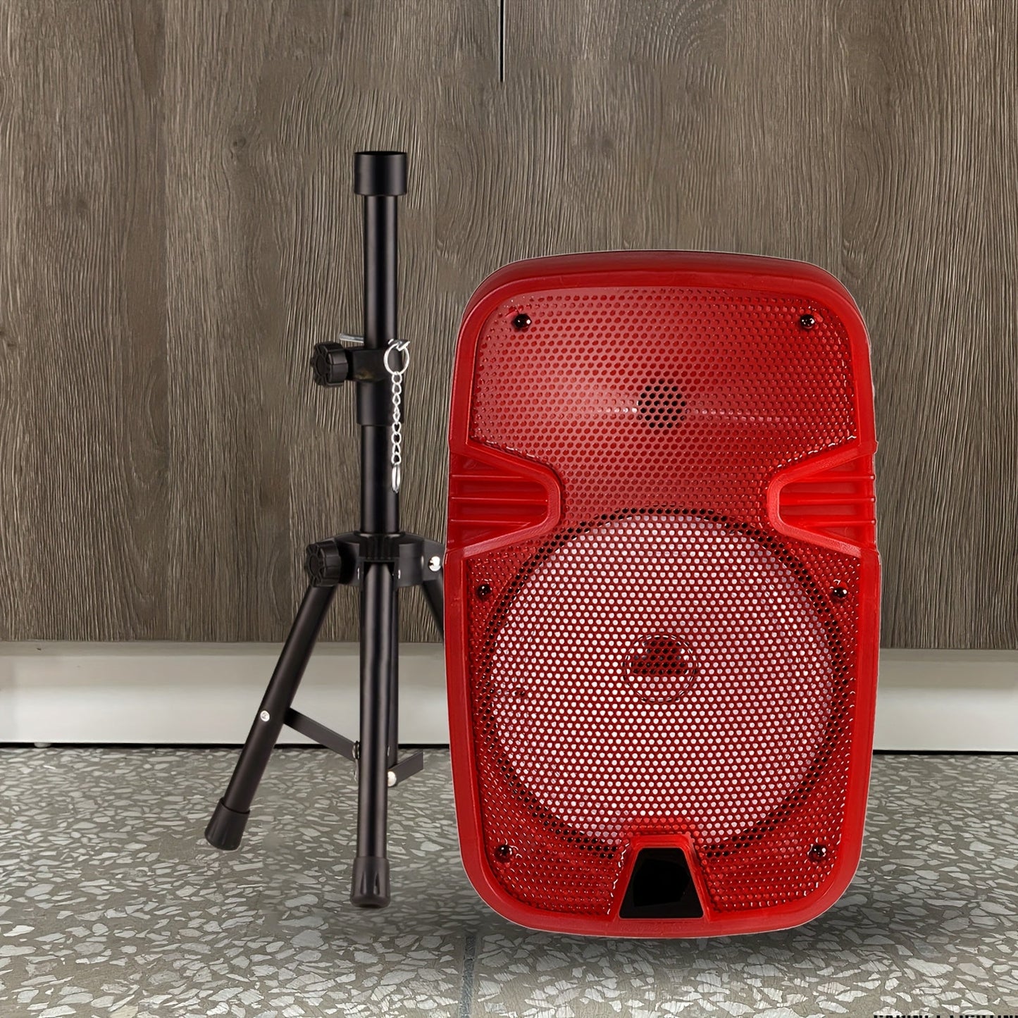 1000W Portable Party Speaker with 8-Inch Woofer & Wired Microphone, Deep Bass 2.1 Surround Sound, 8-Hour Battery, Bluetooth USB SD FM AUX, Wireless Speaker for DJ Karaoke Home Gatherings Outdoor Events