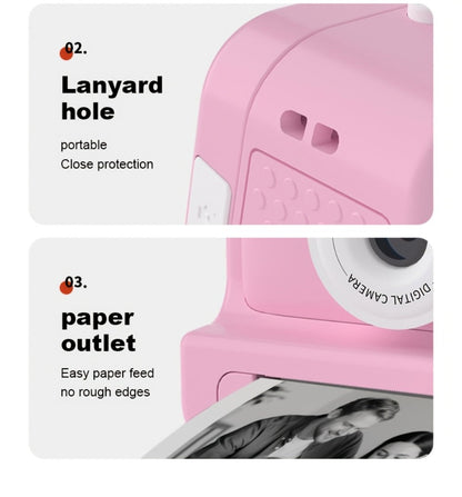 Instant Print Digital Camera with 1-Second Photo Printing | 1080P HD Screen, Selfie & Video Camera, 3 Rolls Paper Included | Portable Travel Camera Gift for Kids, Teens & Adults