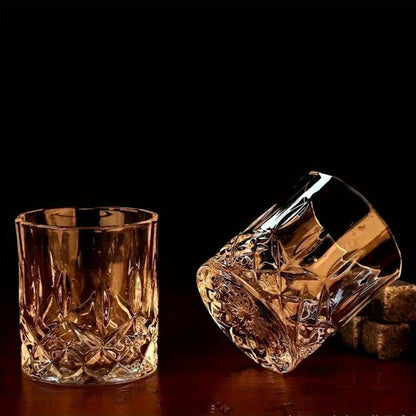 Whisky & Wine Glass Set with Cooling Stones, Ice Tong & Bartender Kit – Portable Bar Accessories for Luxurious Drinking Experience, No Electricity Needed