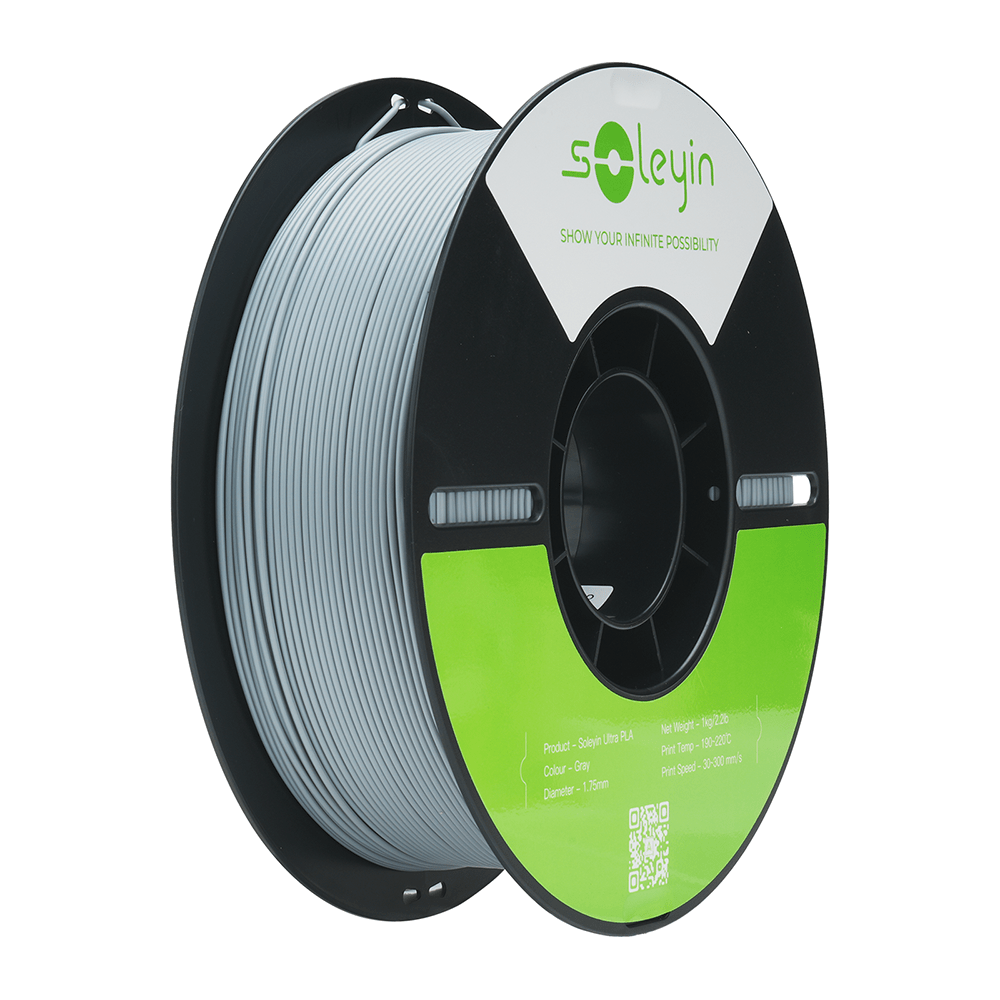 3D Printer Filament Soeyin PLA 1.75mm 1kg Open-Rim Spool in Almond Purple, Strawberry Milk or Grey