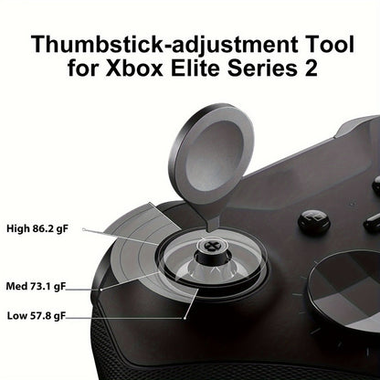 Xbox Elite Series 2 Controller Thumbstick Paddles Button Set - Stainless Steel ABS Magnetic Interchangeable D-Pad Thumb Sticks Replacement Kit