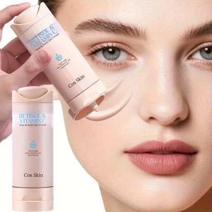 Retinol Vitamin C Face Cream Anti Aging Moisturizer for Skin Elasticity Brightening Deep Hydration Fast Absorbing Non Greasy Gentle Daily Skin Care for Women All Skin Types