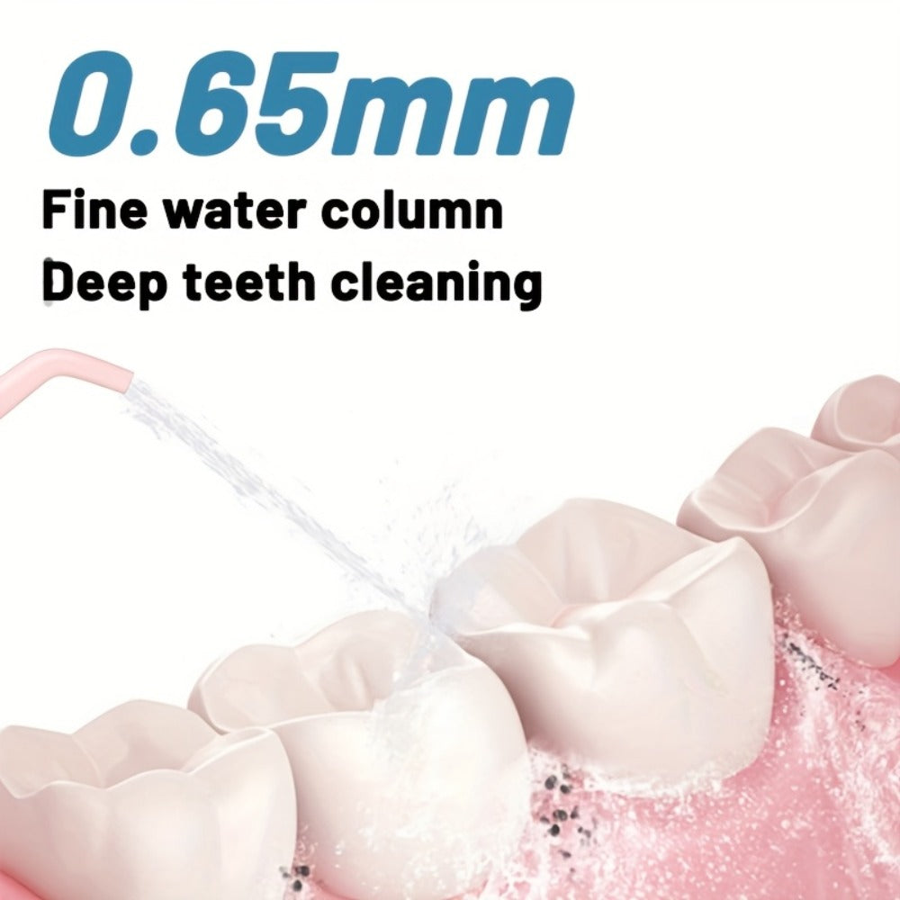 320ml USB-C Rechargeable Water Flosser with Four Nozzles, IPX7 Marking and Four Gradient Color Options