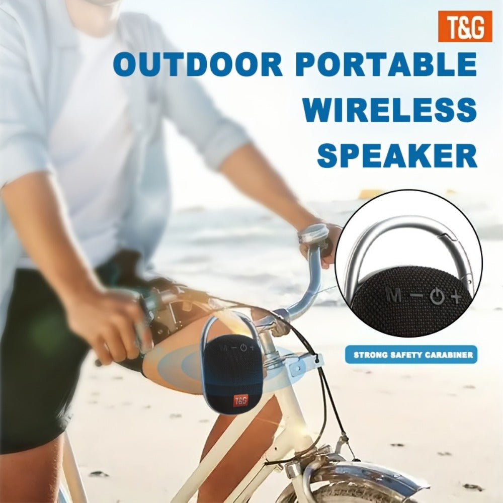 Portable Bluetooth Speaker Mini with 0.5W-2.5W Stereo, LED Lights, TF Card and Integrated Latch