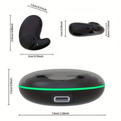 Invisible Sleep Earbuds TWS Hi-Fi Stereo Wireless Bluetooth Digital Screen Ultra-Long Battery 3 Colors for Android Apple Samsung All Smartphones Cycling Running Sports