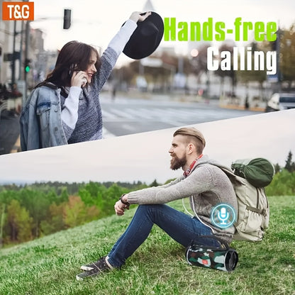 Bluetooth Speaker T&G TG116C 10W Model with Bluetooth 5.0, IPX4 Rating, TWS, USB, TF, FM and Type-C