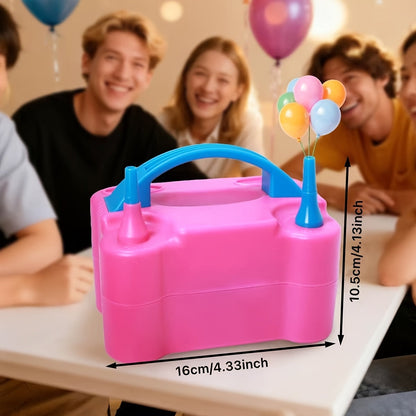Electric Balloon Pump Party Supplies Tool with Inflate, Deflate and Seal Modes plus Four Nozzles