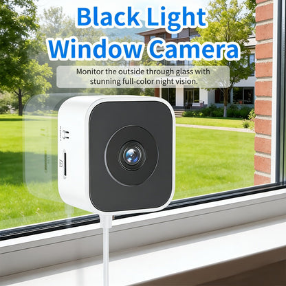 Security Camera 6MP Window Model with Dual-Band WiFi, Full-Color Night Vision, Human Detection and 1 or 2 Pack