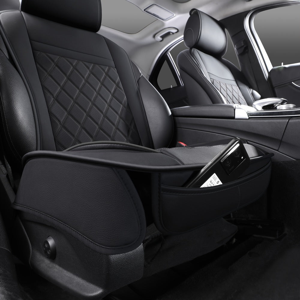 Car Seat Covers Front Pair with Full-Surround High-Back Design and Fifteen Color or Pattern Options