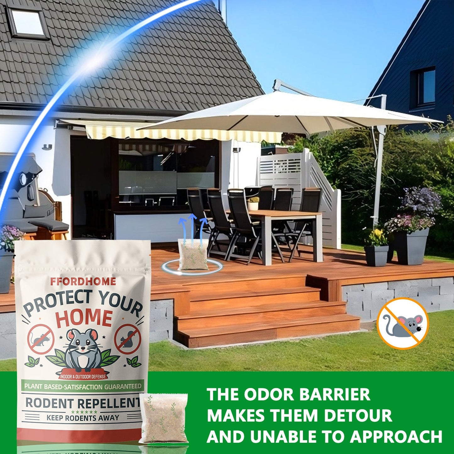 Mouse Repellent | Peppermint Pouches Car RV Garage Camper Indoor Outdoor