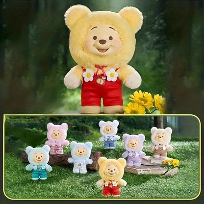 Winnie the Pooh Plush Toy MINISO Disney Candy Series — Licensed Soft Stuffed Animal 1pc Random Style, Kawaii Collectible Gift for Kids Girls Teens Birthday Christmas Halloween