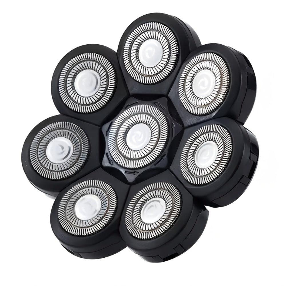 Electric Shaver 8D Floating Rotary Head with IPX5 Wet/Dry Use, LED Display and Two Grooming Set Options
