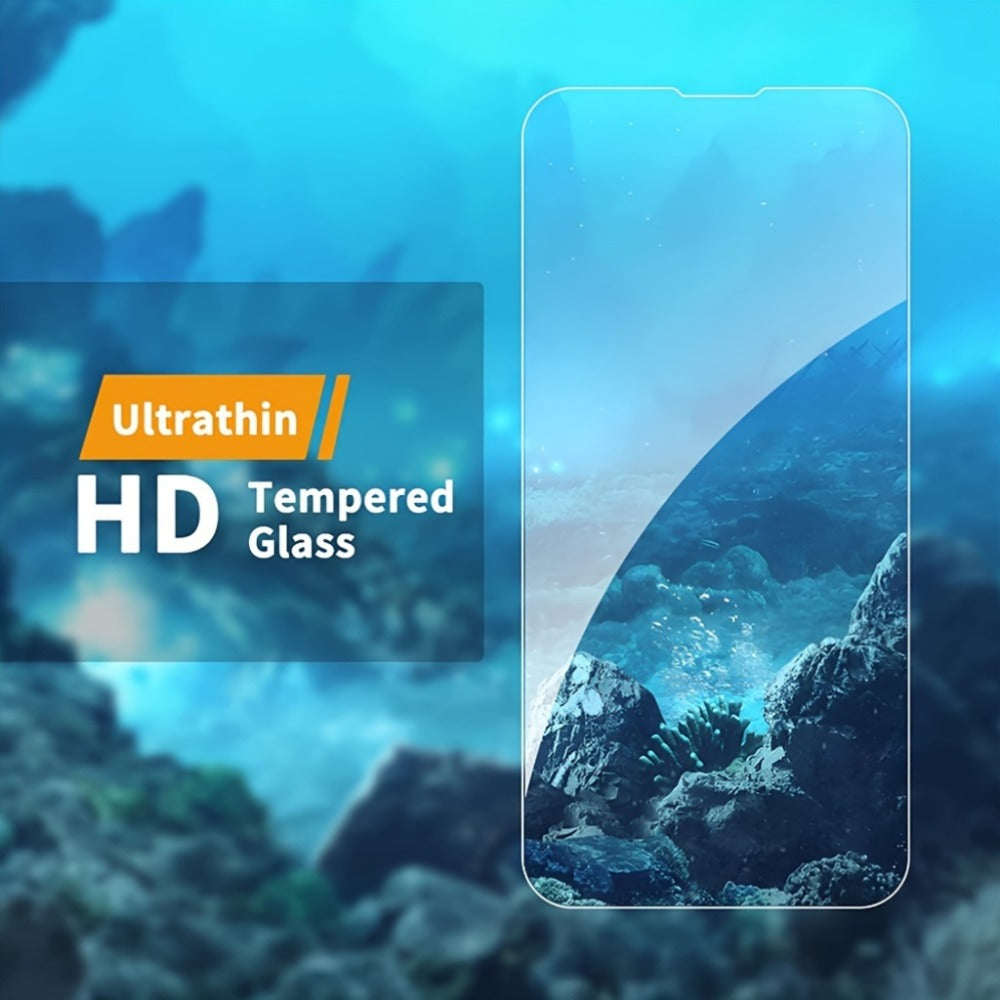 Screen Protector, 5-Piece Clear Tempered Glass Set with Dust-Free Installation Cabin for 28 Selected iPhone Model Options