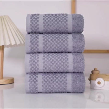 Luxury Towel Set 12 or 24 Piece Hotel Quality Cotton - Highly Absorbent Quick Dry Thick Bath Towels Hand Towels Washcloths | 7 Colors | Hotel Spa Gym Home Bathroom Essentials Gift Set