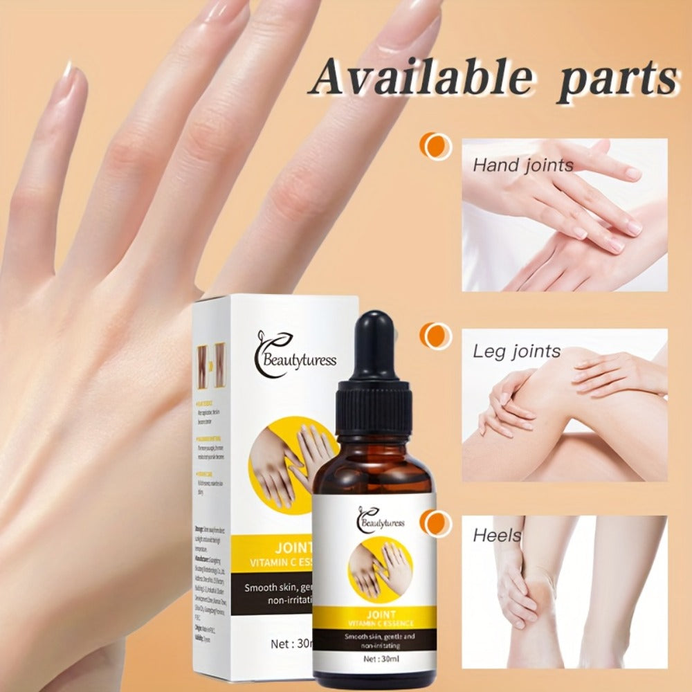 Face Serum Vitamin C Two-Bottle Set with Light Beige Liquid Texture and Amber Dropper Packaging