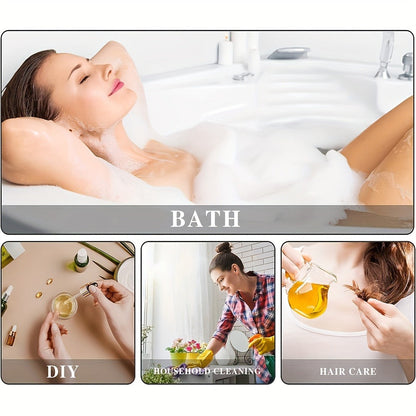 Jojoba-Labeled Body Massage Oil Two-Bottle Set with 100 ml Bottles and Glass Dropper Accessory