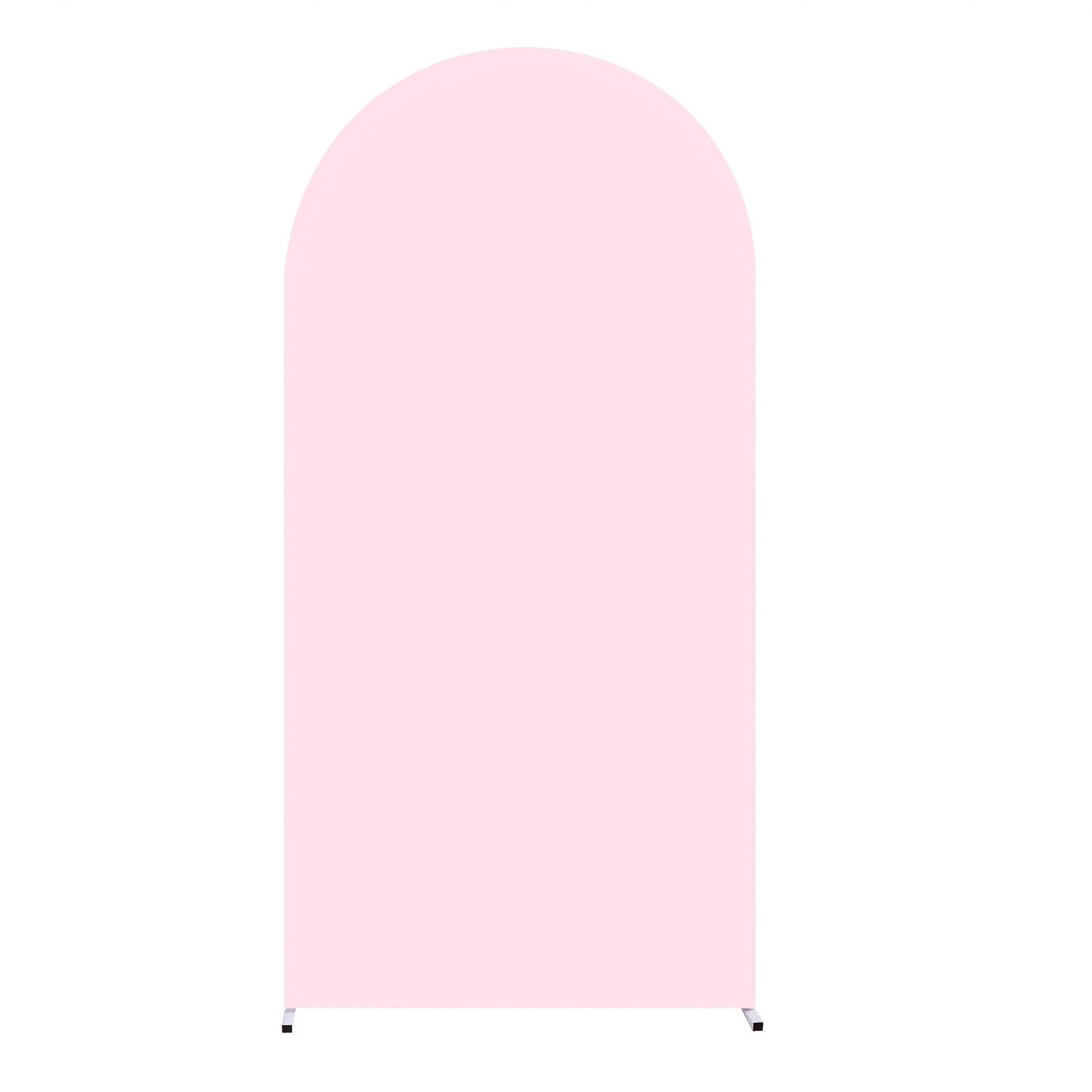Wedding Arch Cover for 6 ft Round-Top Frames, Polyester Fitted Backdrop in Nine Checkout Colors