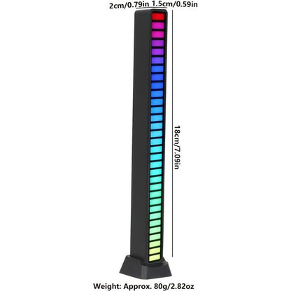 RGB LED Light Bars with Music Sync 2/4 Pack Voice Control USB Powered Smart Rhythm Lights for Gaming for Home, Desk and Accent Lighting