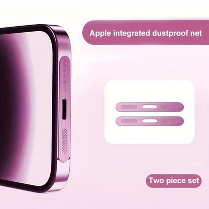 Two-Piece Metal Speaker and Earpiece Dust Mesh Cover Set for iPhone in Nine Pictured Color Options